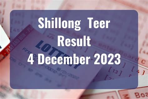 ladrymbai teer result today 2023|Shillong Teer Result TODAY, December 11 LIVE: Winning .